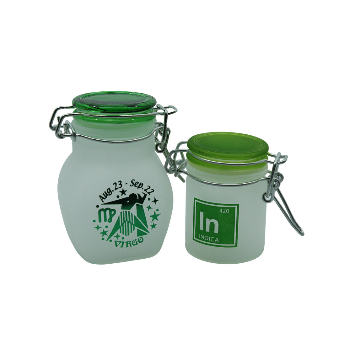 Zodiac Sign and 420 Glass Jar