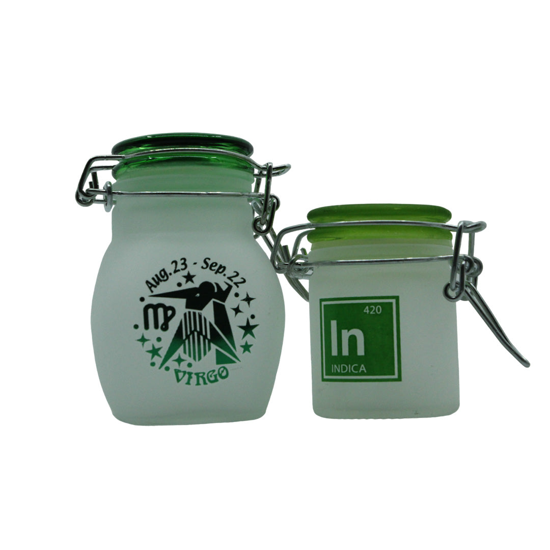 Zodiac Sign and 420 Glass Jar