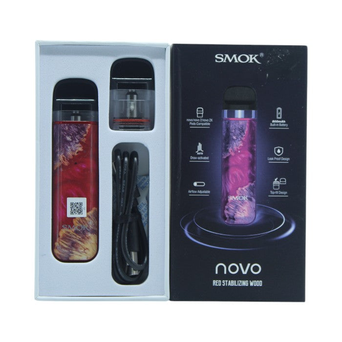 Smok Novo Red Stabilizing Wood