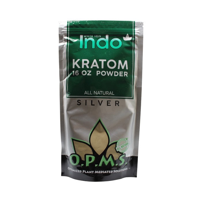 O.P.M.S White Vein Indo Kratom Powder (16oz)