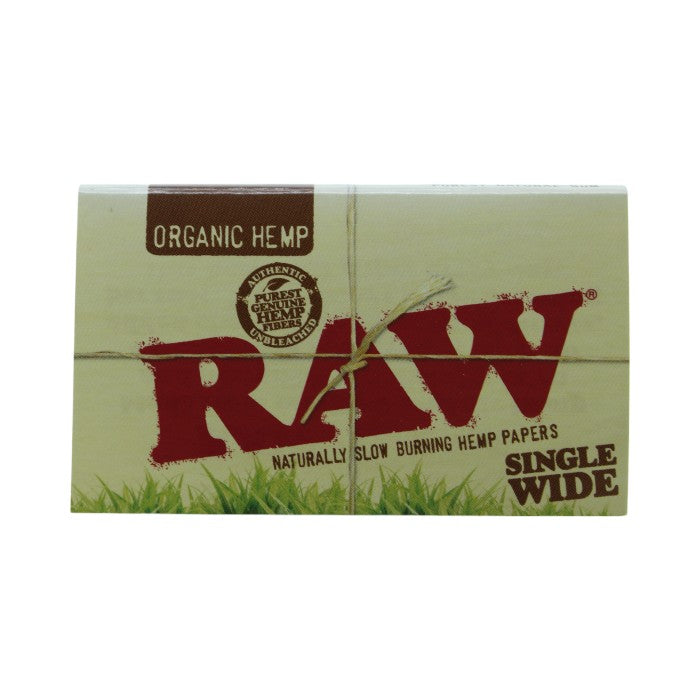 ORGANIC HEMP RAW SINGLE WIDE HEMP PAPERS