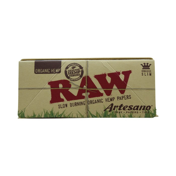 ORGANIC HEMP RAW SLOW BURNING PAPERS ARTESANO (tray-papers-tips)