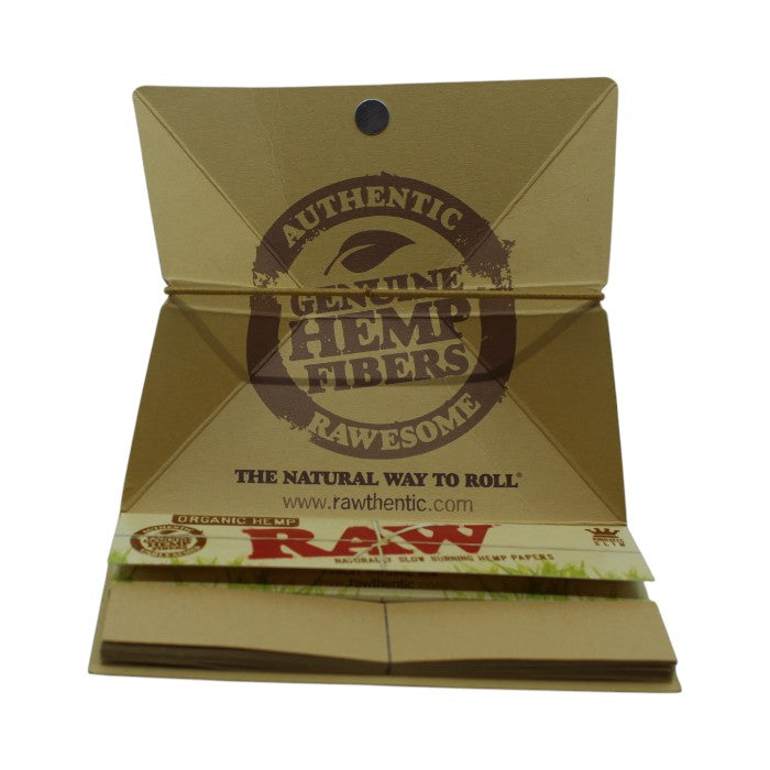 ORGANIC HEMP RAW SLOW BURNING PAPERS ARTESANO (tray-papers-tips)
