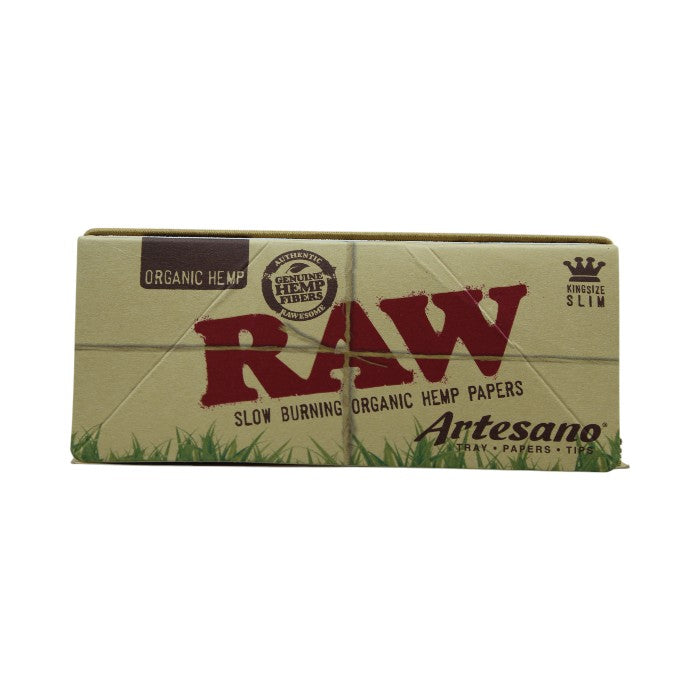 ORGANIC HEMP RAW SLOW BURNING PAPERS ARTESANO (tray-papers-tips)