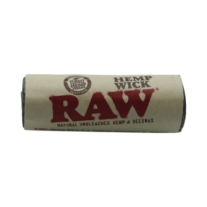 RAW NATURAL UNBLEACHED HEMP WICK AND BEESWAX