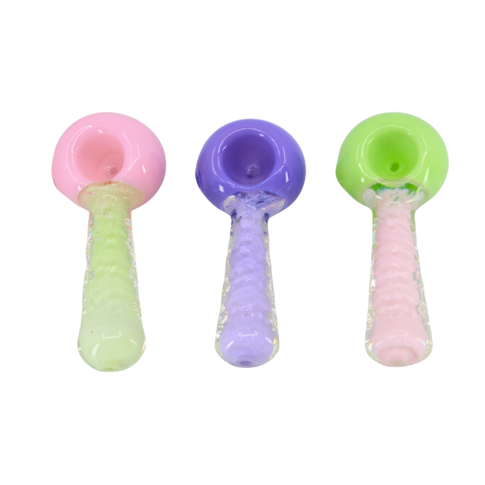 Pastel Silhouette & Textured Stem Hand Pipe