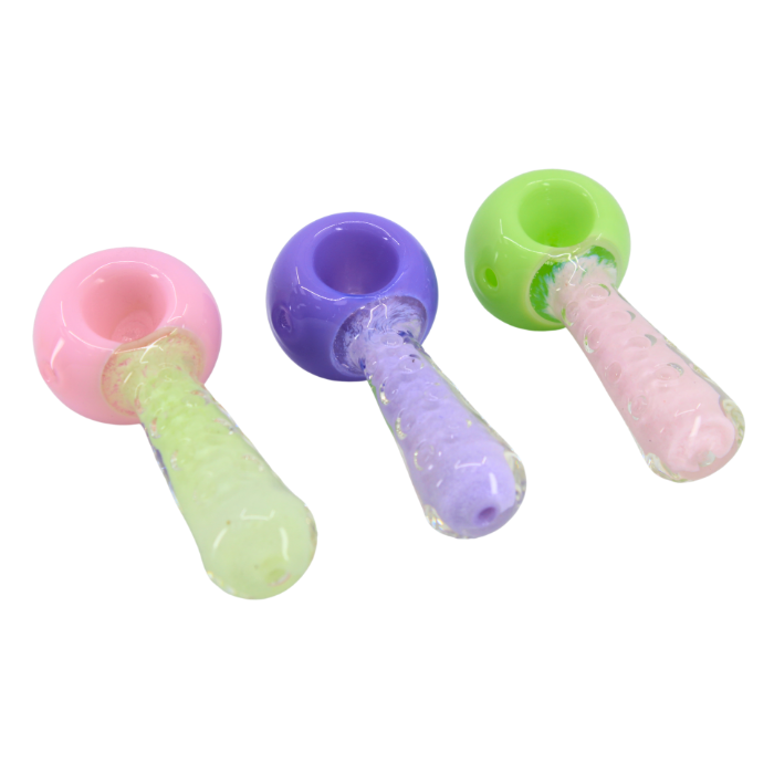 Pastel Silhouette & Textured Stem Hand Pipe