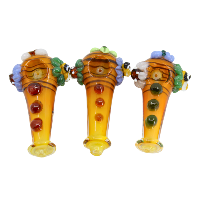 Honeycomb Bloom & Bee Pipe