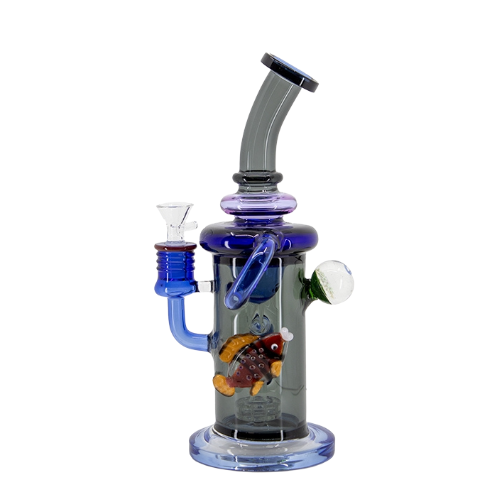 Fish Side Marble Recycle Bong