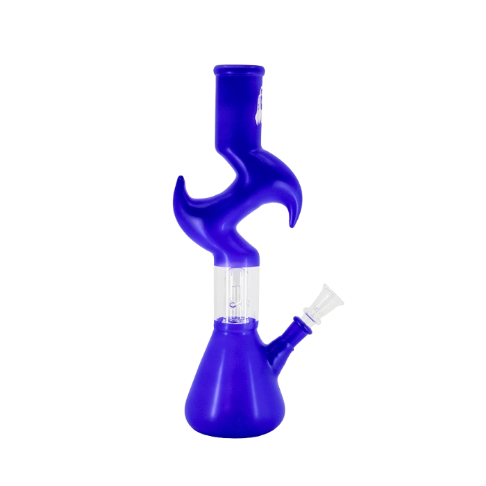 Zigzag Beaker Base Bong Blue