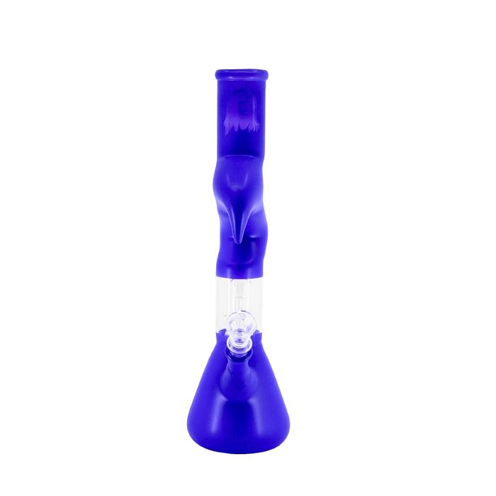 Zigzag Beaker Base Bong Blue