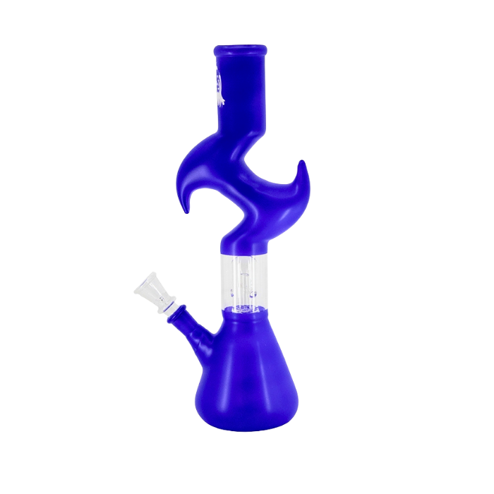Zigzag Beaker Base Bong Blue