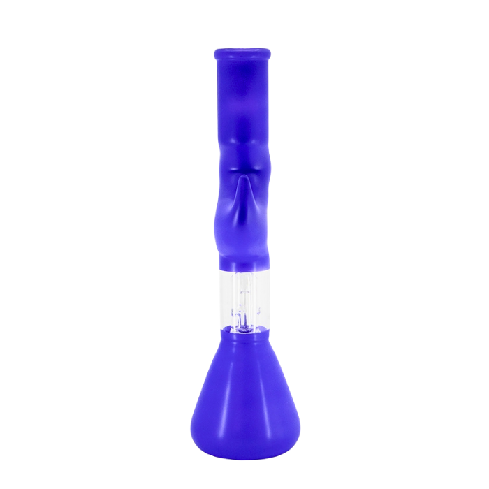 Zigzag Beaker Base Bong Blue