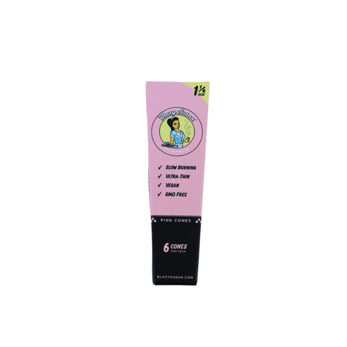 BLAZY SUSAN 1 1/4 SIZE CONES 6pack Pink