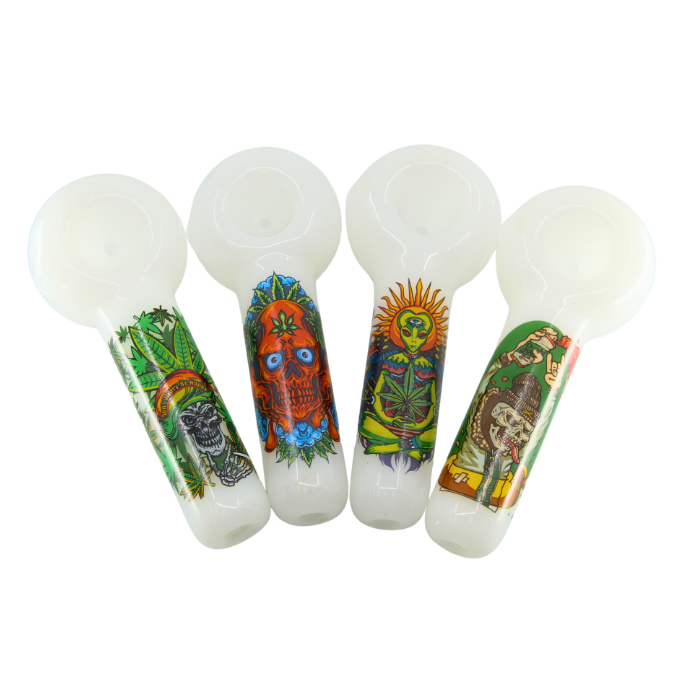 Chromatic Emblem Glass Pipes