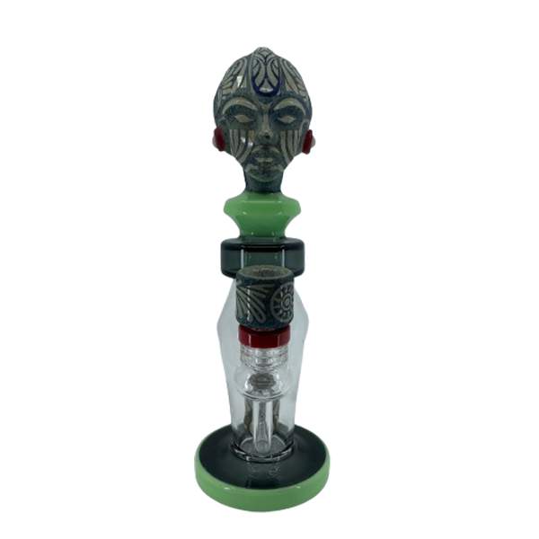 Red Earring Egyptian with Showerhead Perc Bongs