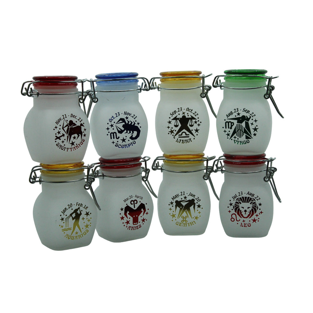 All Zodiac Signs Glass Jar