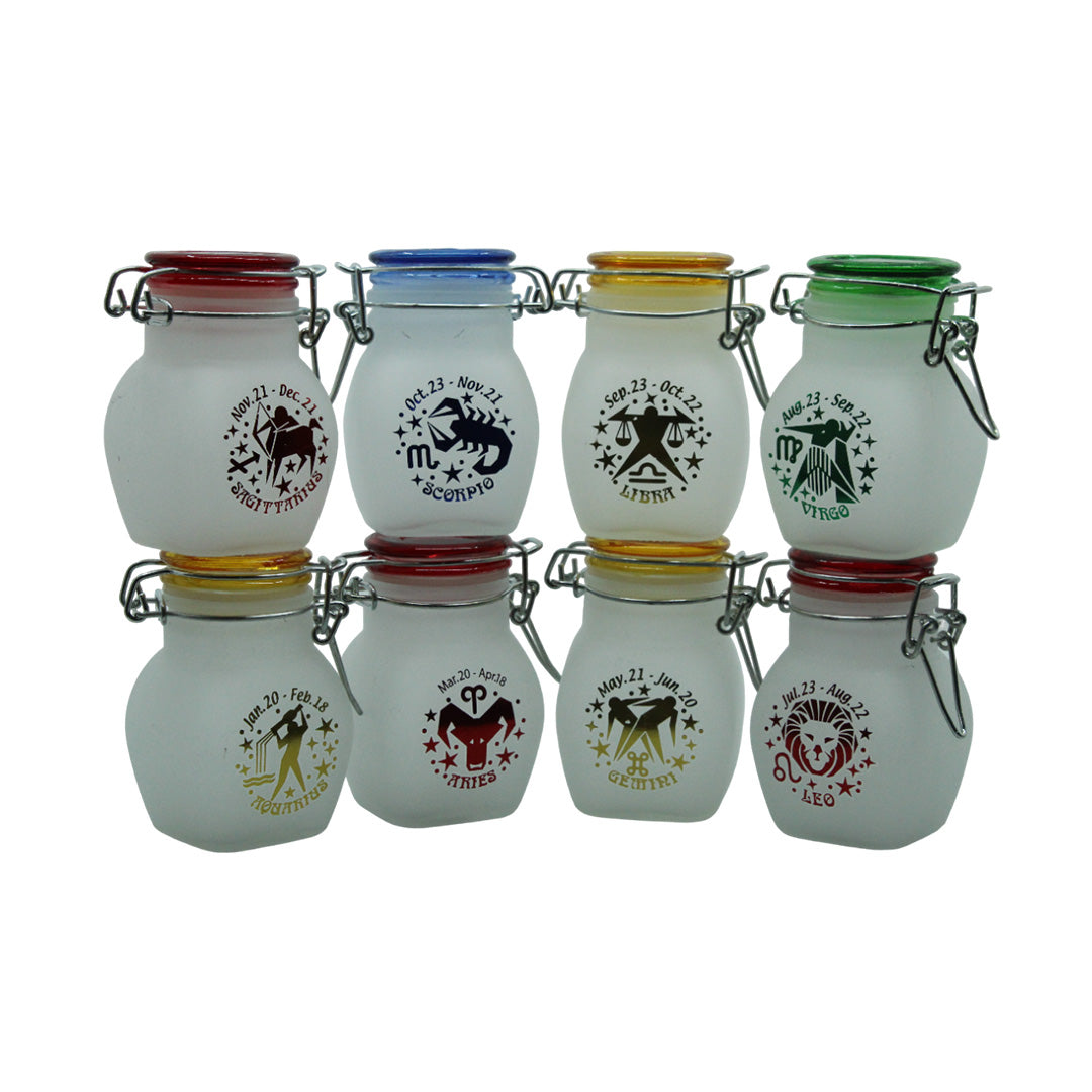 All Zodiac Signs Glass Jar
