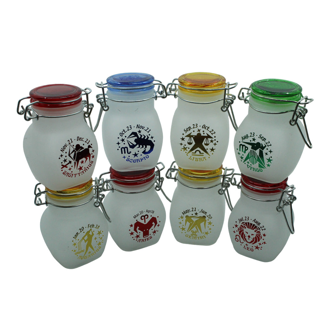 All Zodiac Signs Glass Jar