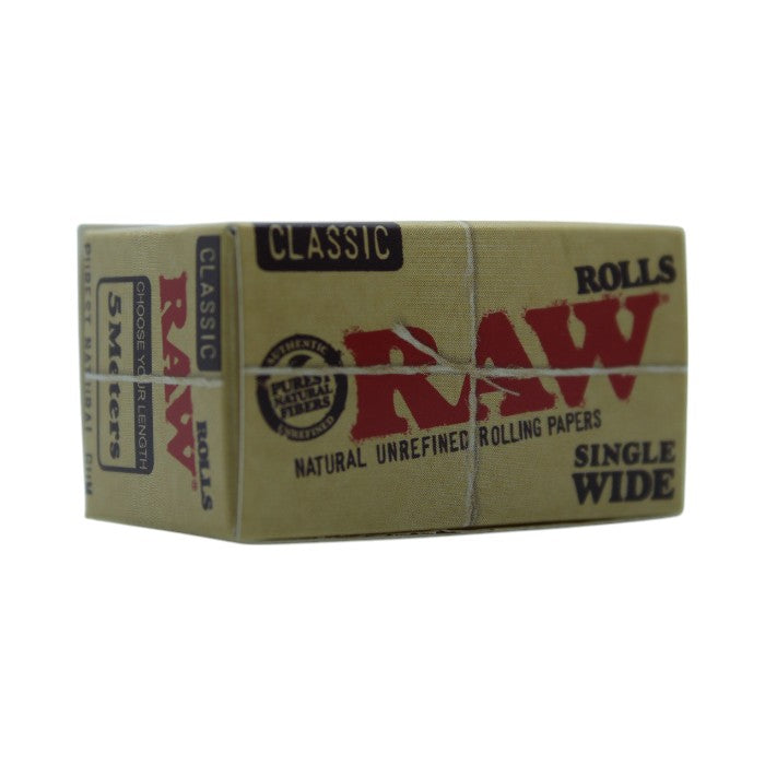 CLASSIC RAW NATURAL UNREFINED ROLLING PAPERS SINGLE WIDE