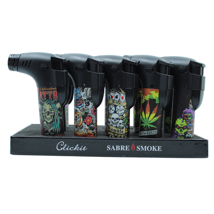 CLICKit SABRE SMOKE SINGLE FLAME TORCH