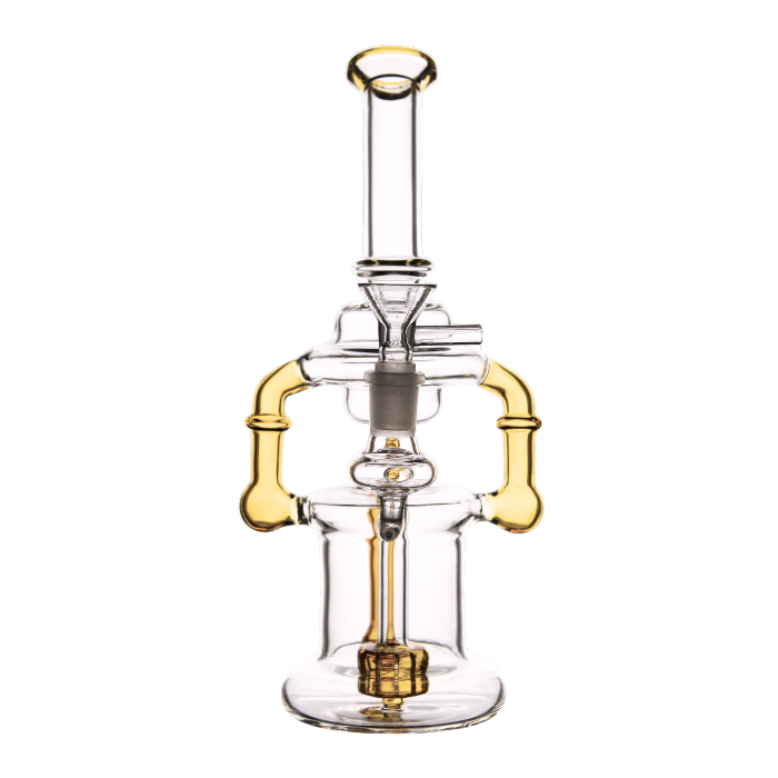 Recycler dab rig with showerhead percolator