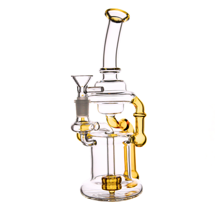 Recycler dab rig with showerhead percolator
