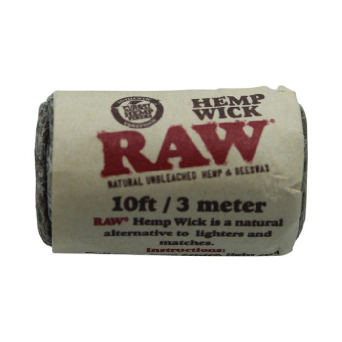 HEMP WICK RAW NATURAL UNBLEACHED HEMP & BEESWAZ 10ft/3m