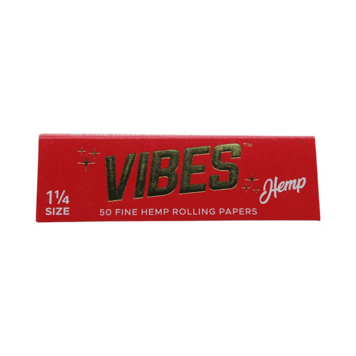 VIBES 1 1/4 SIZE 50 FINE HEMP ROLLING PAPERS