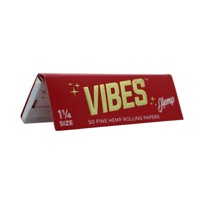 VIBES 1 1/4 SIZE 50 FINE HEMP ROLLING PAPERS