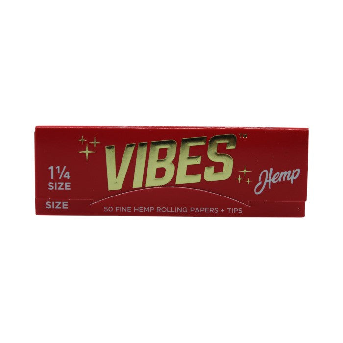 VIBES 1 1/4 SIZE 50 FINE HEMP ROLLING PAPERS