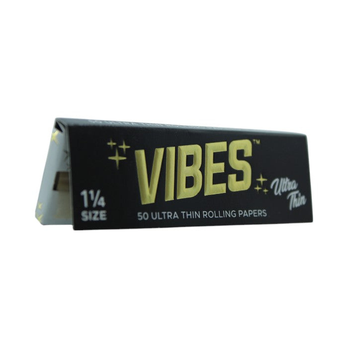 VIBES ULTRA THIN 33 ULTRA THIN ROLLING PAPERS + TIPS KING SIZE BLACK
