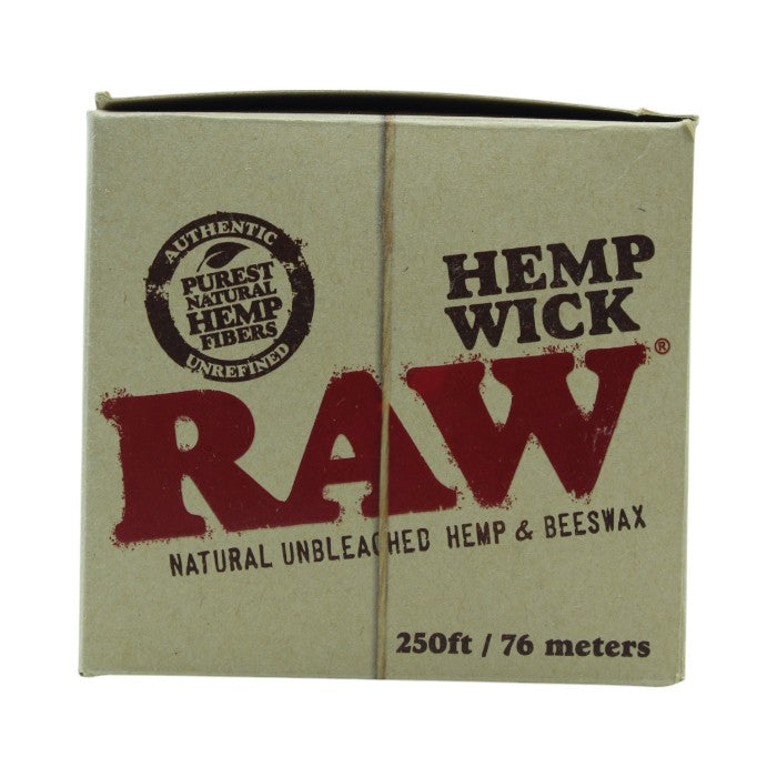 RAW HEMP WICK NATURAL UNBLEACHED HEMP AND BEESWAX