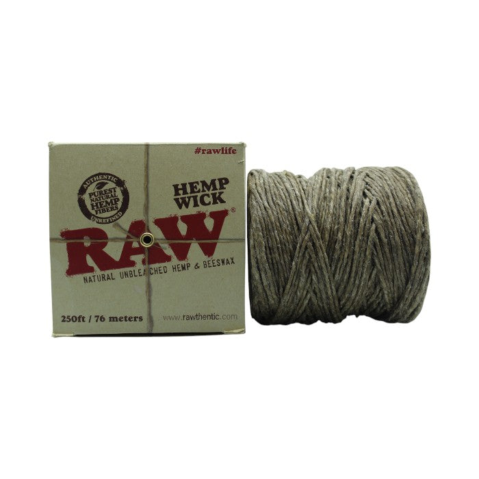 RAW HEMP WICK NATURAL UNBLEACHED HEMP AND BEESWAX