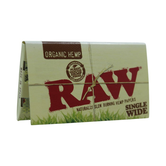 ORGANIC HEMP RAW SINGLE WIDE HEMP PAPERS
