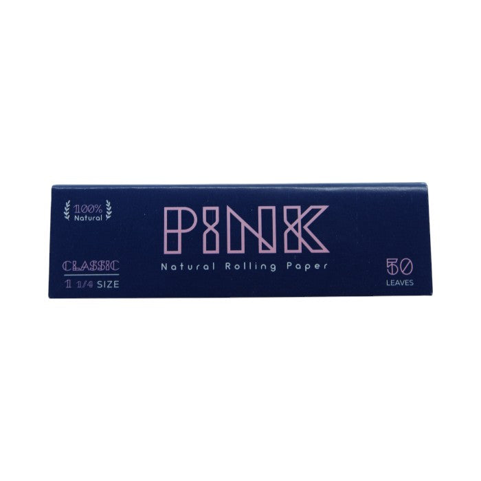 PINK NATURAL ROLLING PAPER 50 leaves 1 1/4 SIZE