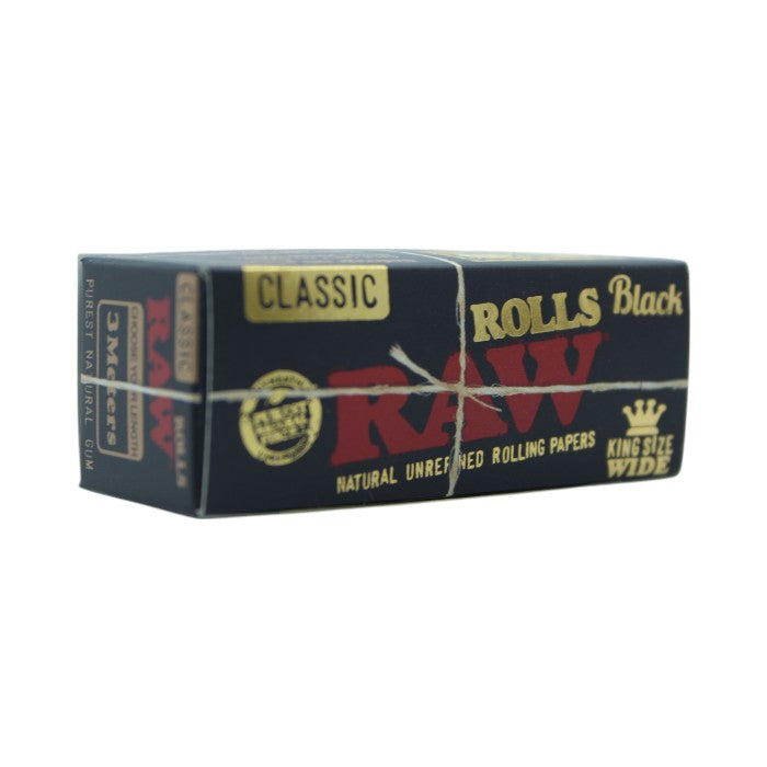 RAW NATURAL UNREFINED BLACK KING SIZE WIDE PAPER