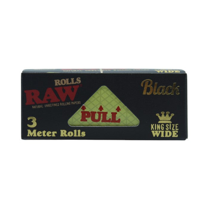 RAW NATURAL UNREFINED BLACK KING SIZE WIDE PAPER