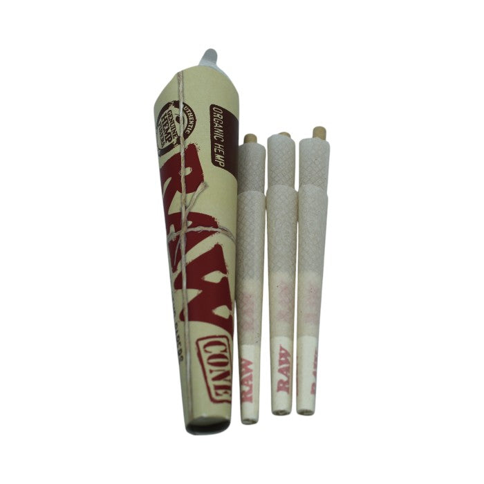 RAW ORGANIC HEMP 1 1/4 SIZE CONES