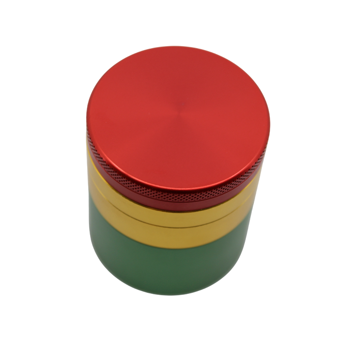 Small Rasta Color 4-Piece Grinder
