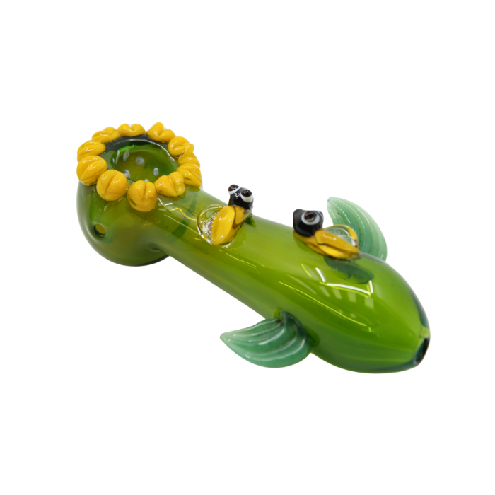 Green Bloom & Bee Artisan Pipe
