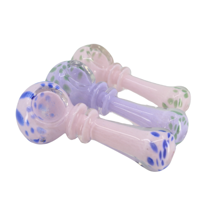 Dappled Pastel Glass Pipes