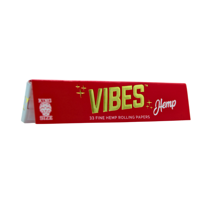 VIBES 33 FINE HEMP ROLLING PAPERS HEMP KING SIZE