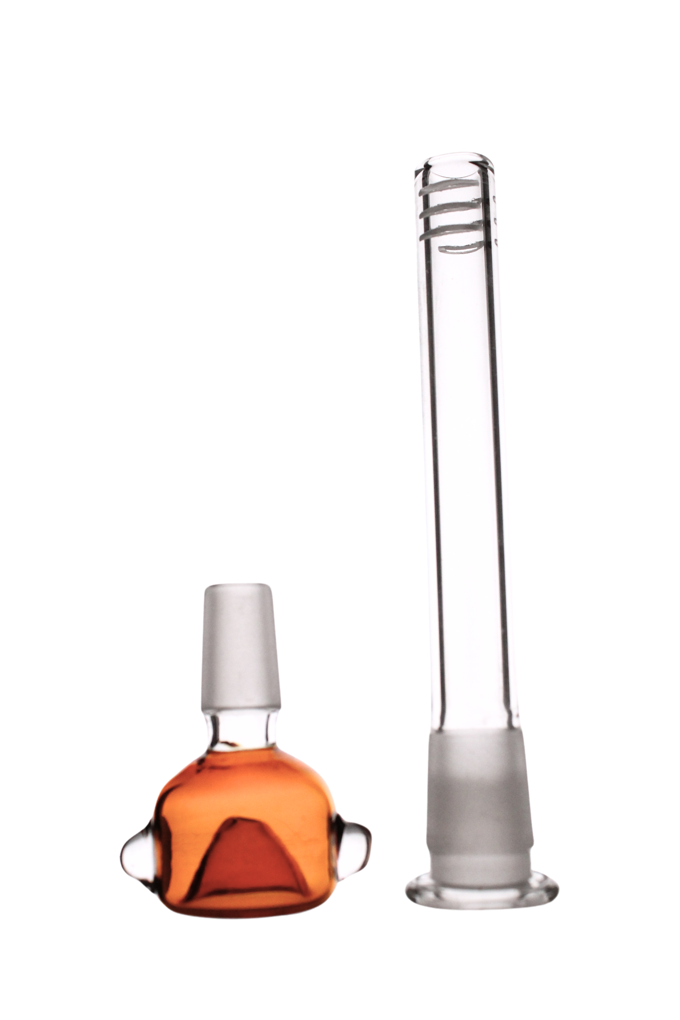 Matching color straight bong with Ice catcher