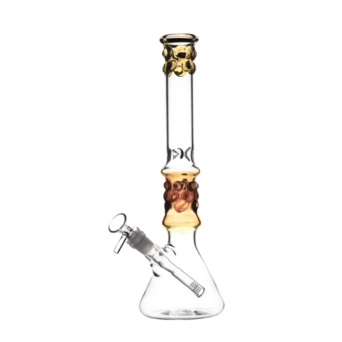 Beaker base with grip and ice catcher