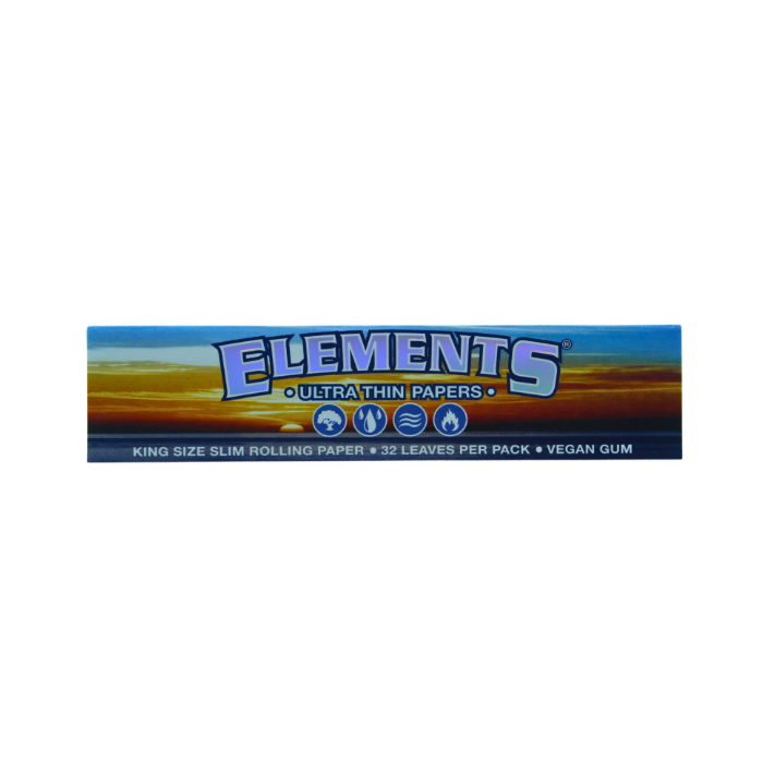 ELEMENTS ULTRA THIN PAPERS KING SIZE SLIM ROLLING PAPERS BLUE