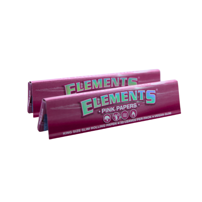 ELEMENTS PINK PAPERS KING SIZE SLIM ROLLING PAPER