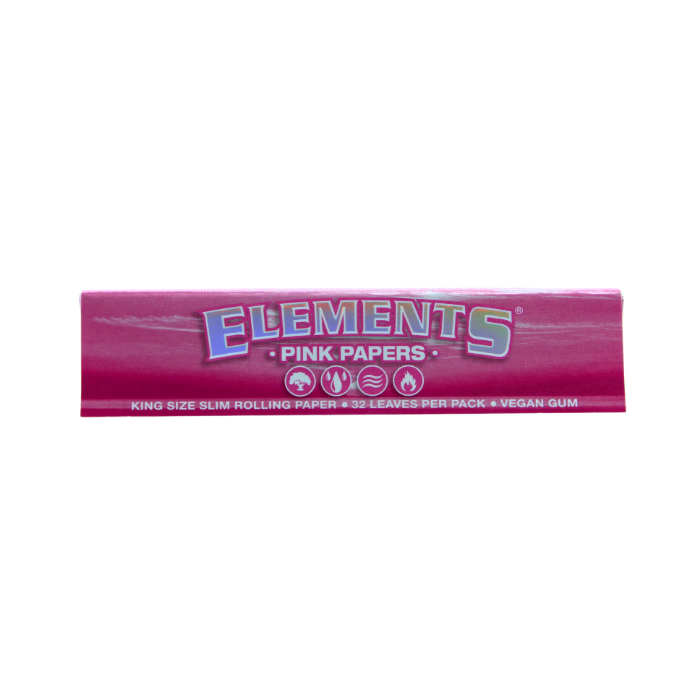 ELEMENTS PINK PAPERS KING SIZE SLIM ROLLING PAPER