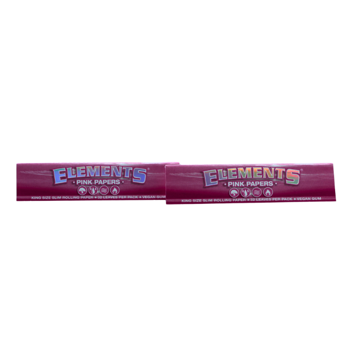 ELEMENTS PINK PAPERS KING SIZE SLIM ROLLING PAPER