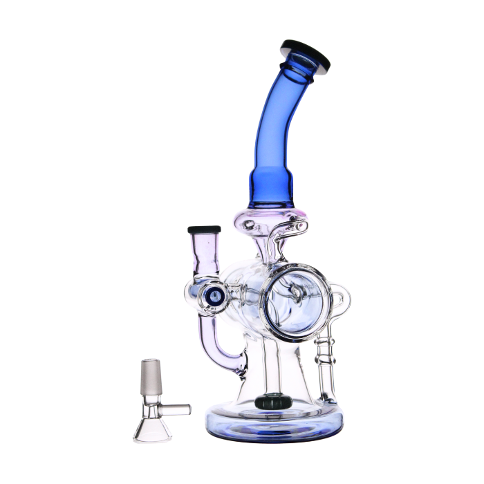 Recycler with showerhead perc